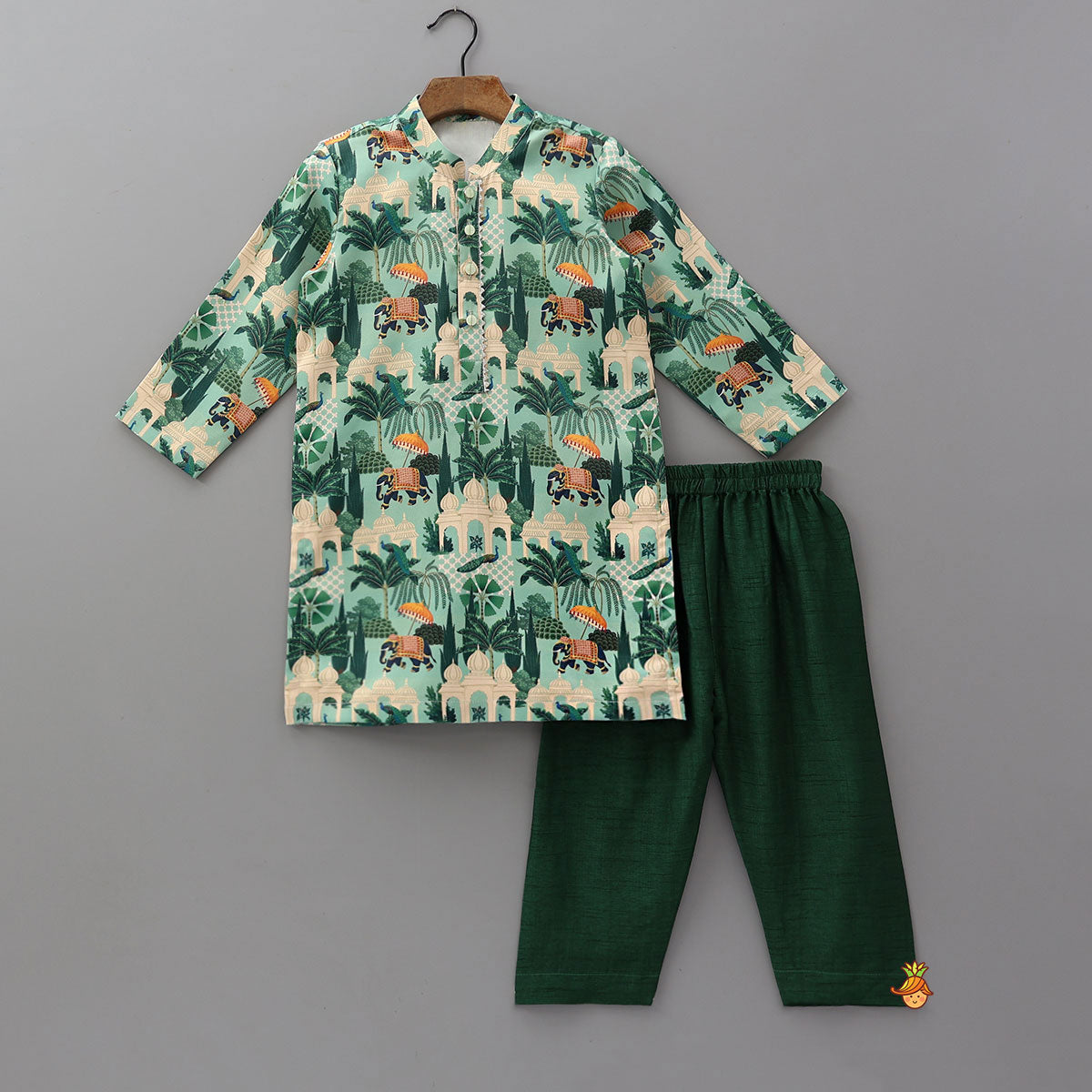 Exquisite Printed Kurta With Pyjama