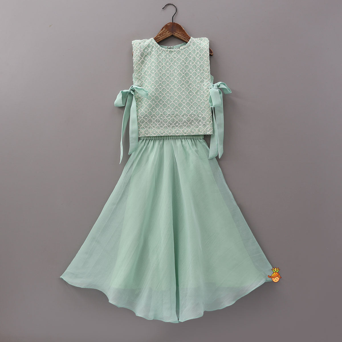 Stylish Embroidered Elegant Top And Lehenga