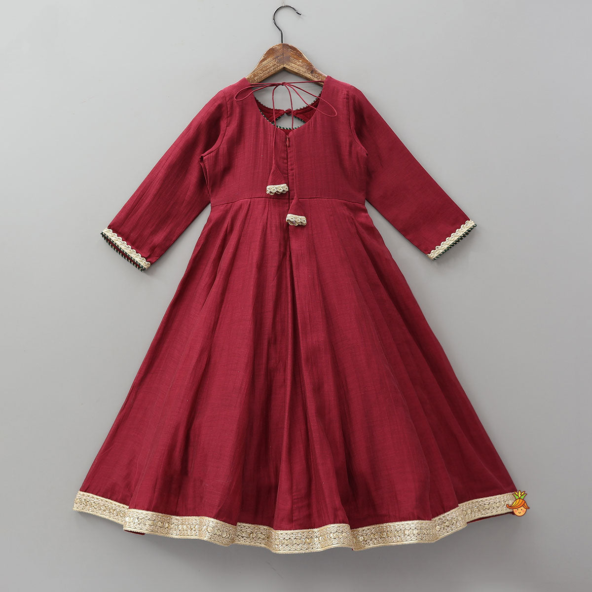Graceful Flap Anarkali With Dupatta And Potli Bag