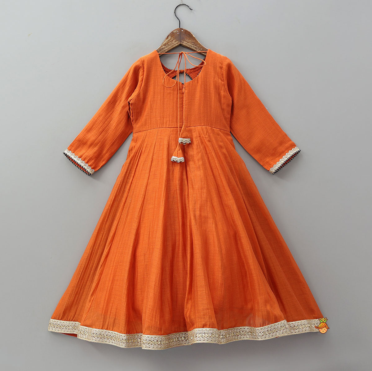 Classic Flap Anarkali With Dupatta And Potli Bag