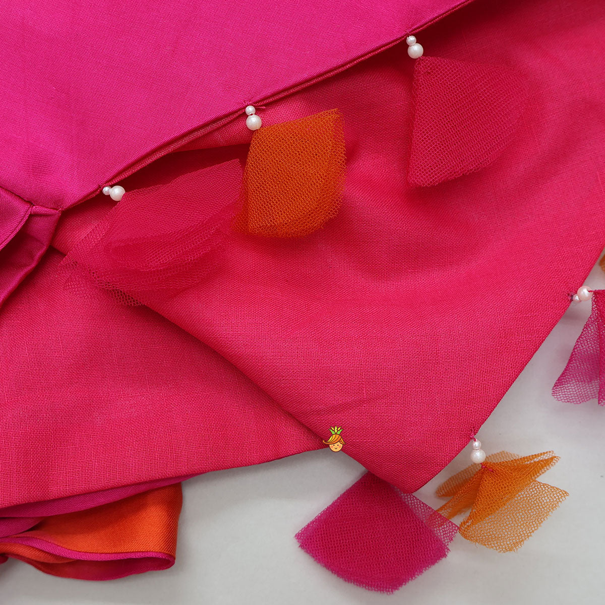 Shibori Printed Stylish Top And Lehenga With Bandana