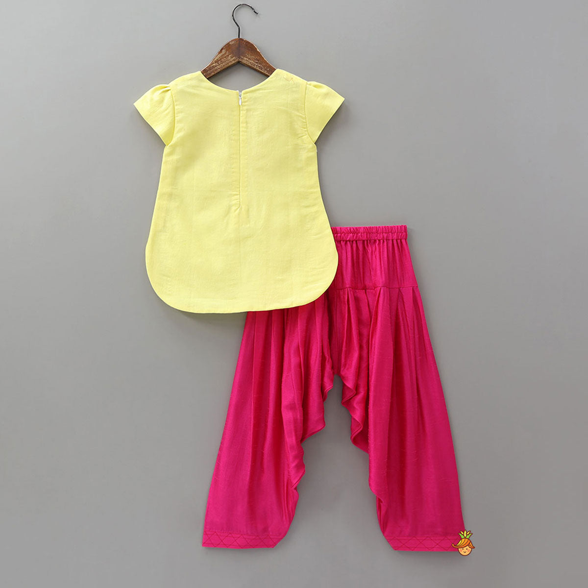 Velvet Floral Applique Kurti And Salwar