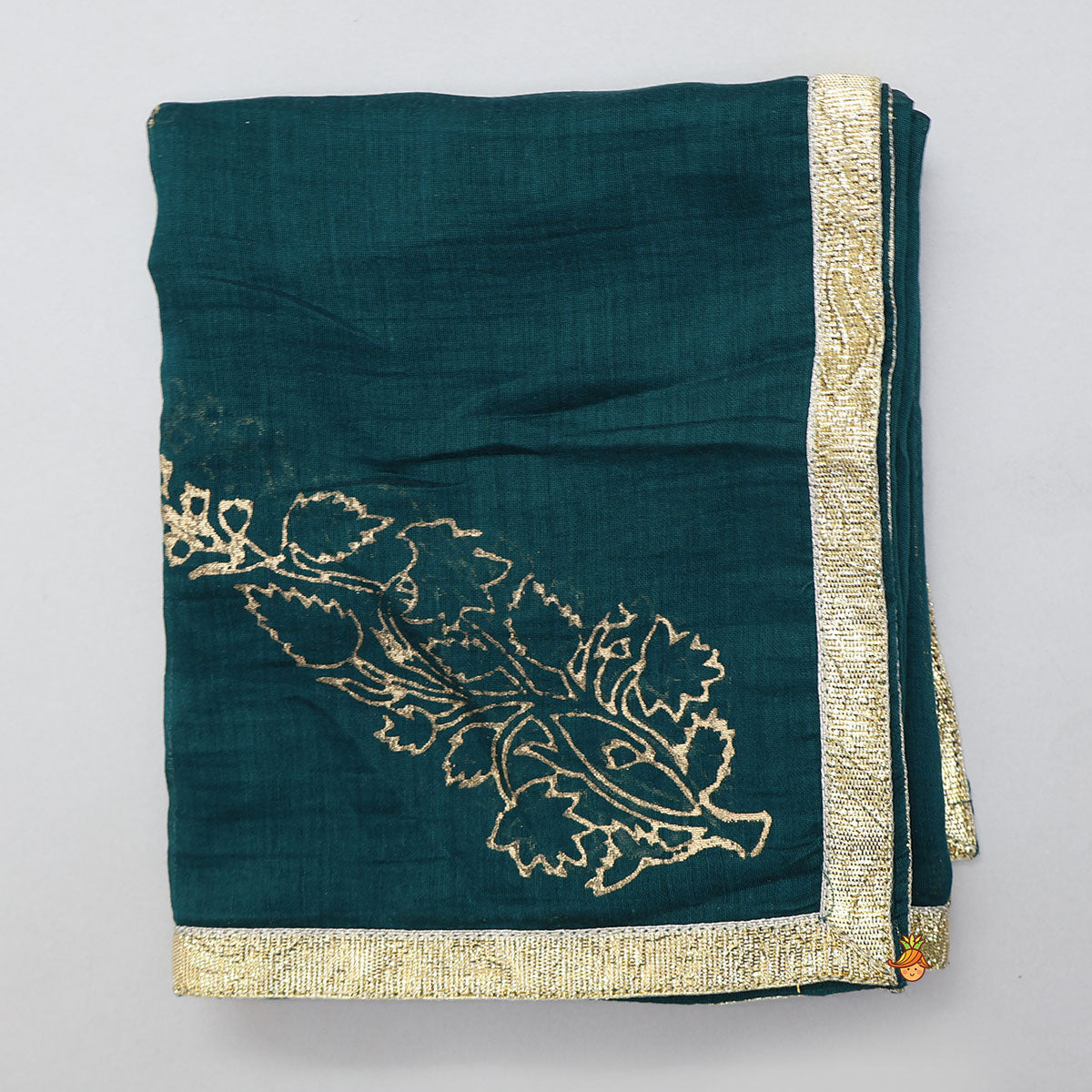 Lace Detailed Beautiful Kurti And Sharara With Dupatta