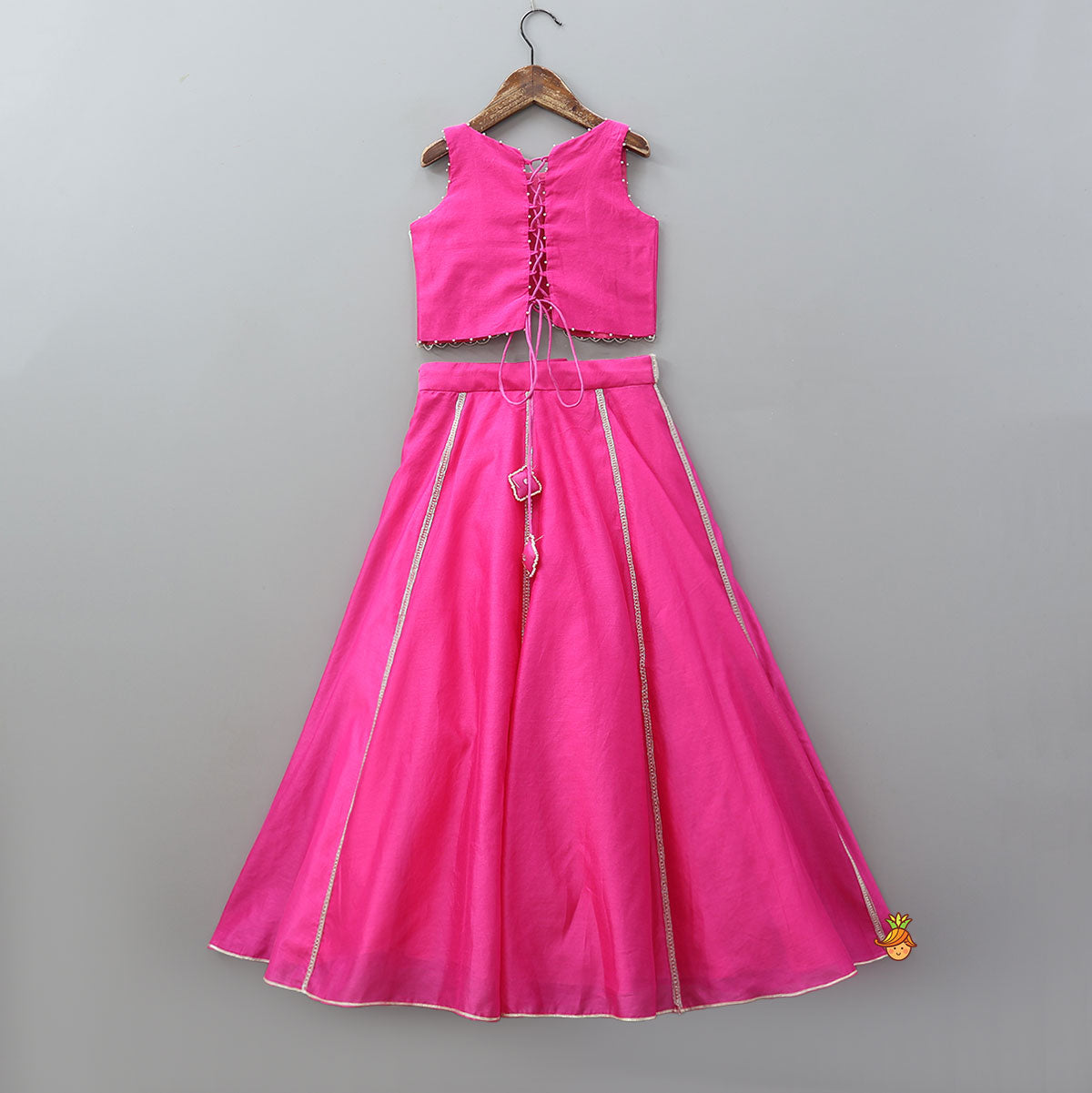 Cut Dana Embellished Elegant Crop Top And Lehenga