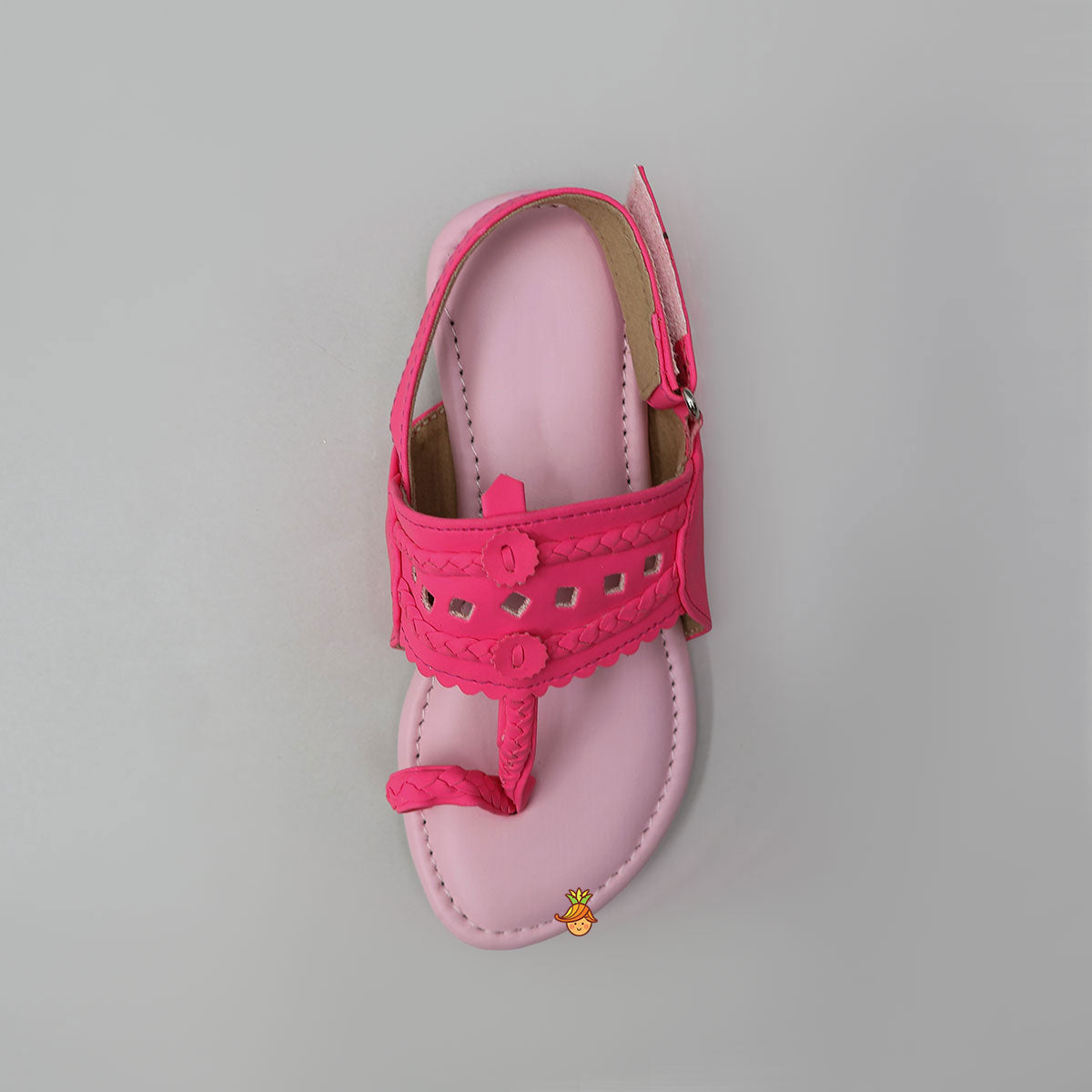 Elegant Kolhapuri Flats With Braid Detailing
