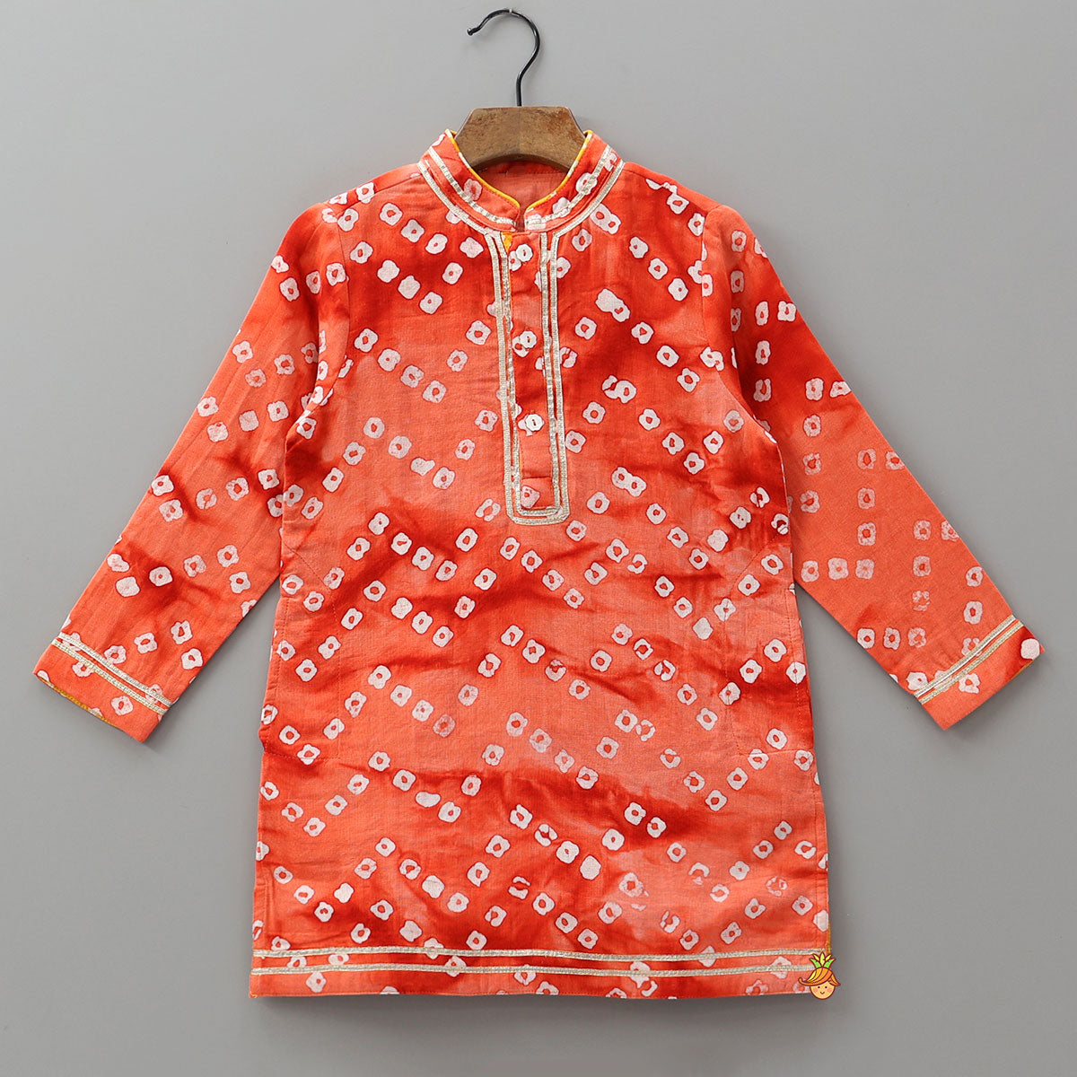 Festive Bandhani Printed Ethnic Kurta And Pyjama