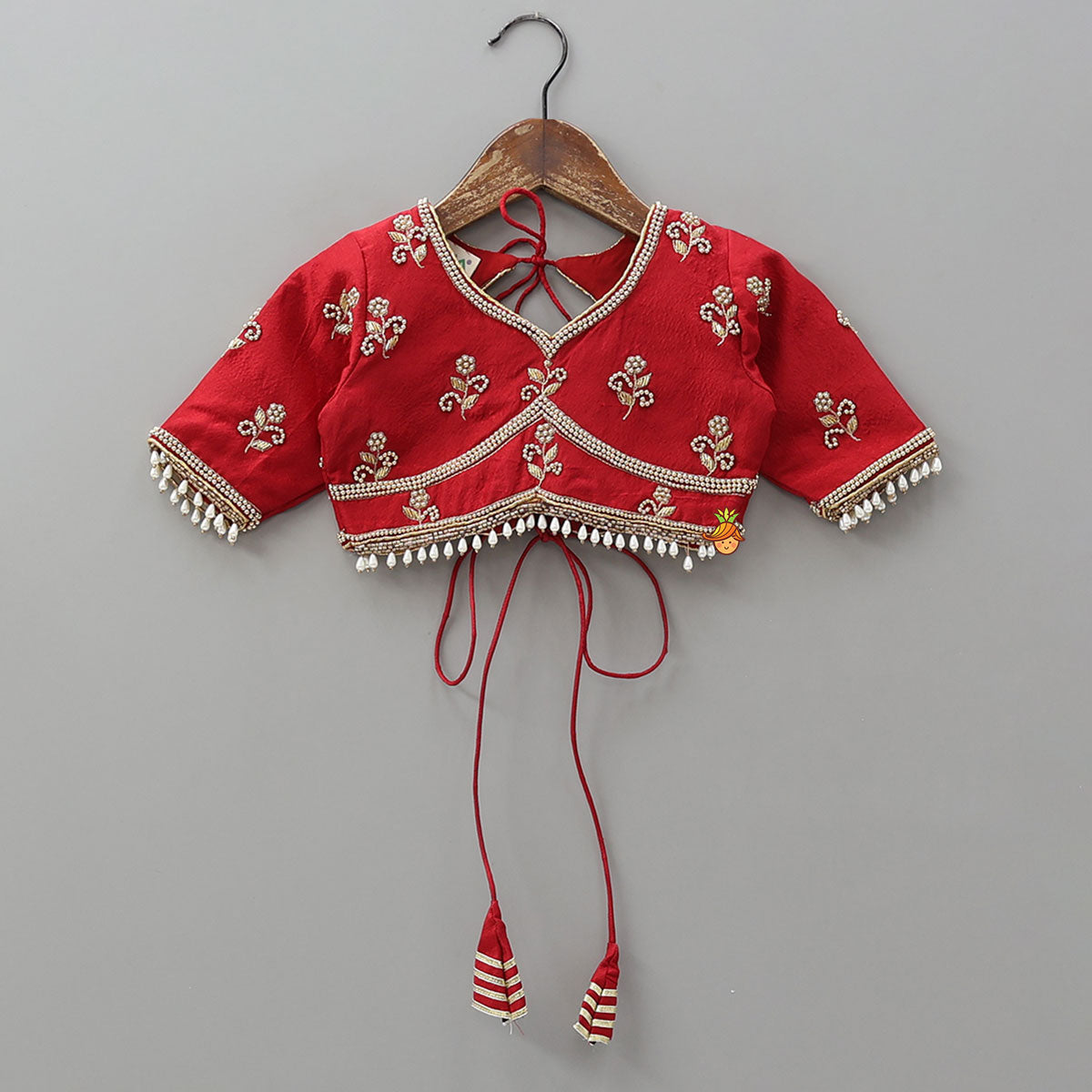 Heavily Embroidered Crop Top And Lehenga With Dupatta