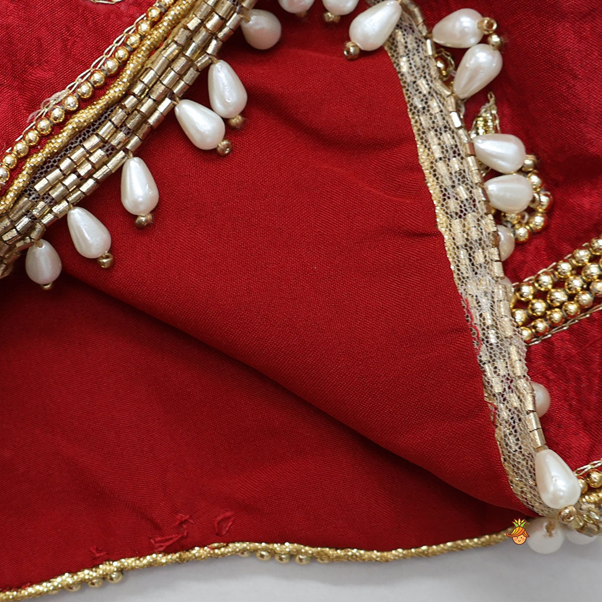 Heavily Embroidered Crop Top And Lehenga With Dupatta