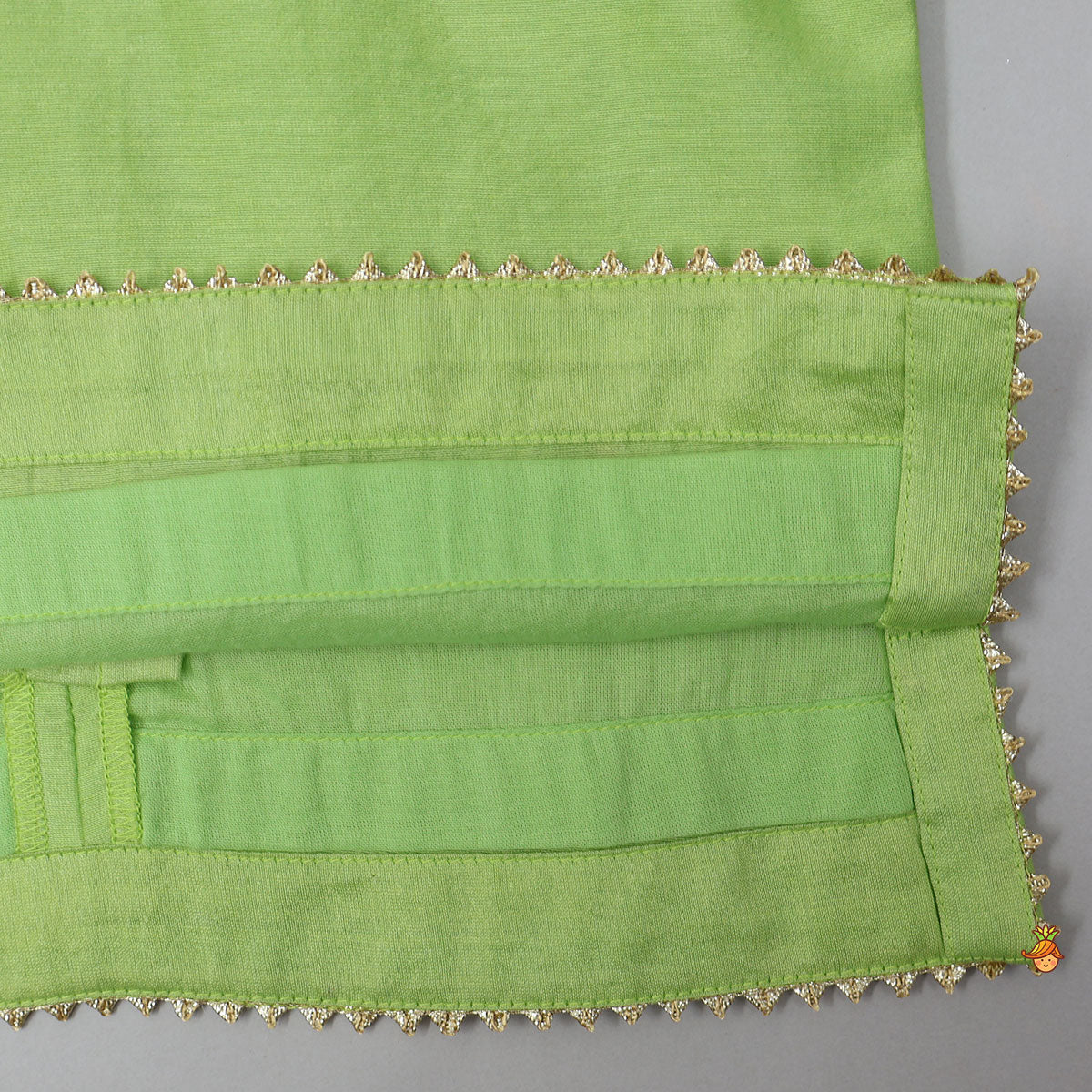 V Neck Booti Embroidered Elegant Top And Lehenga With Dual Tone Dupatta