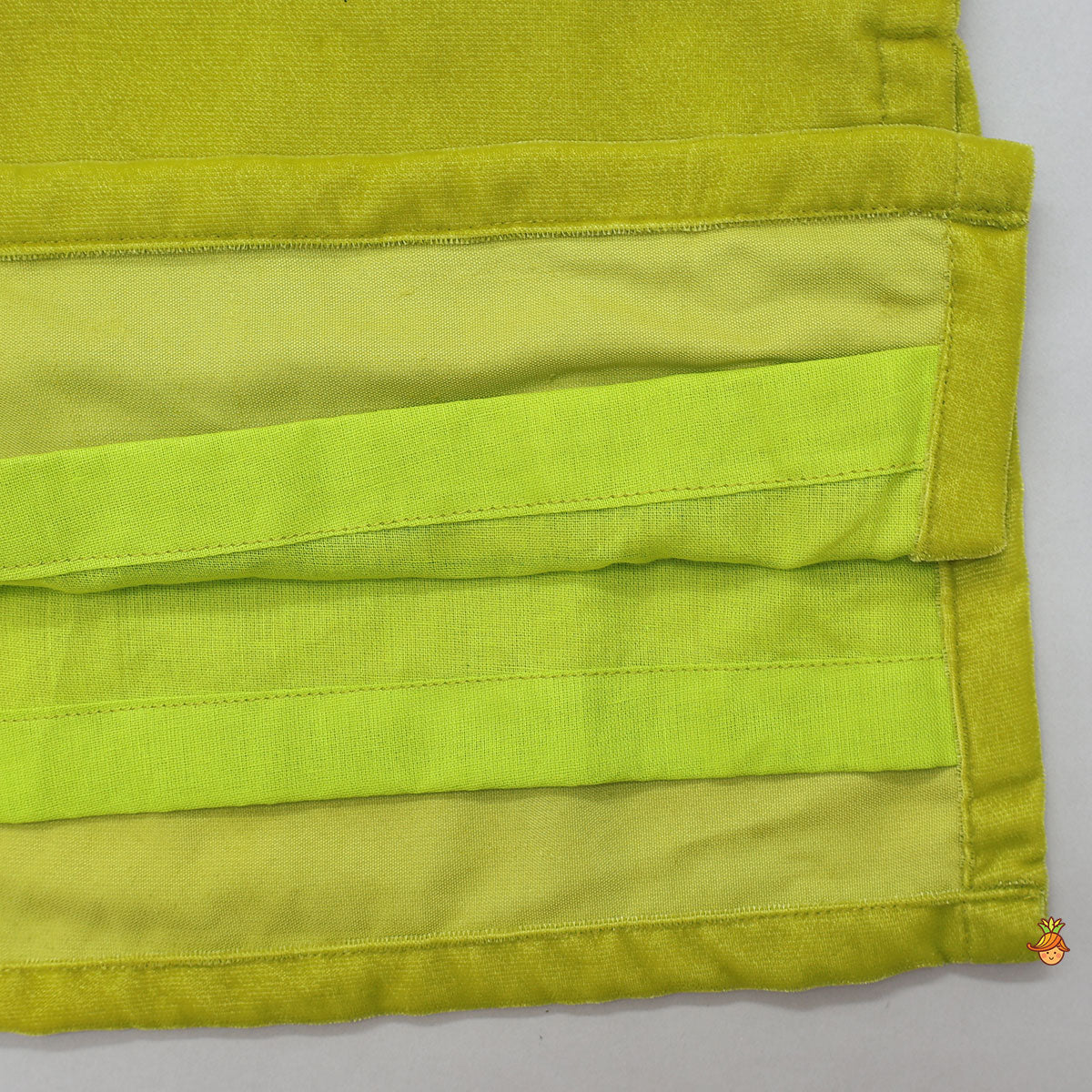 Embroidered Patch Pocket Detail Velvet Kurta And Patiala