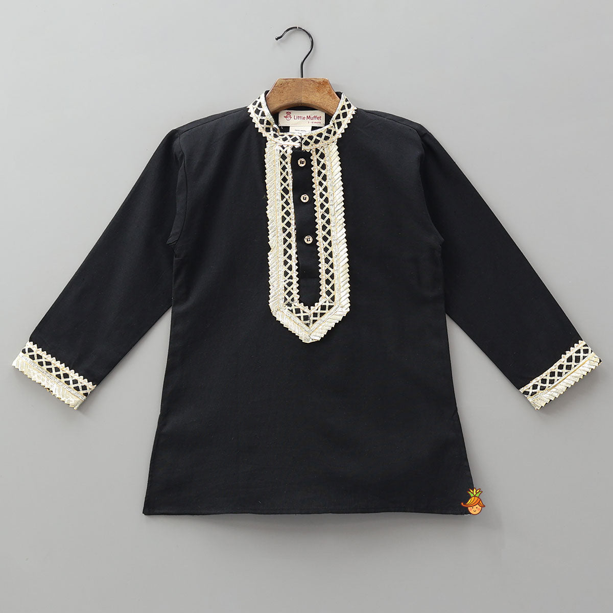 Gota Lace Embellished Kurta And Pyjama