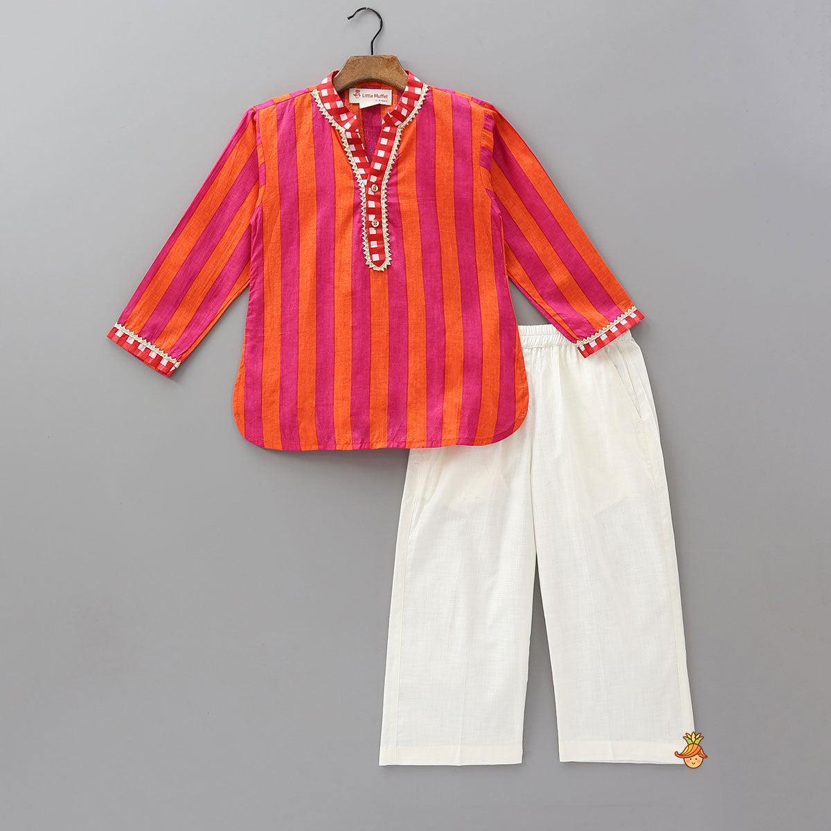 Striped Classic Kurta And Pyjama