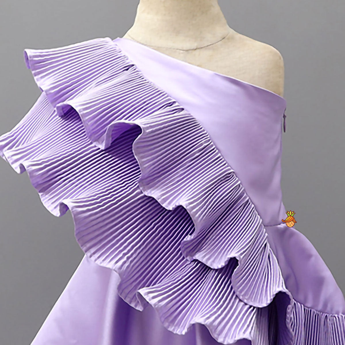 Elegant Pleated Ruffle Dress