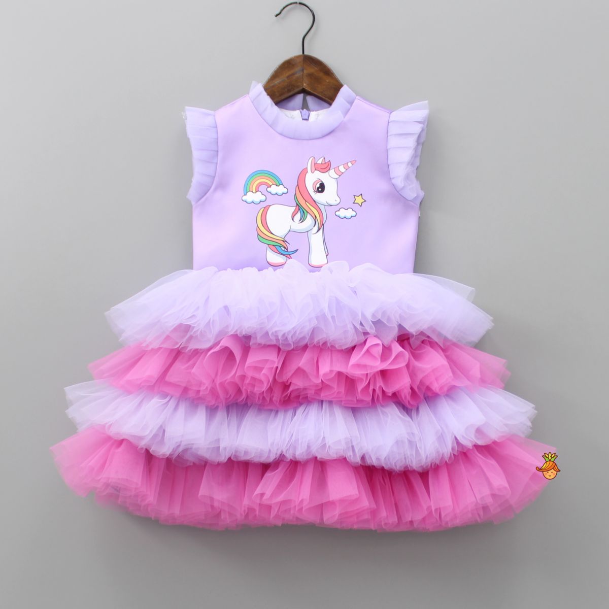 Purple Rainbow Unicorn Dress