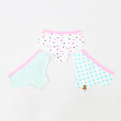 Butterfly And Stripped Underwear - Set Of 3