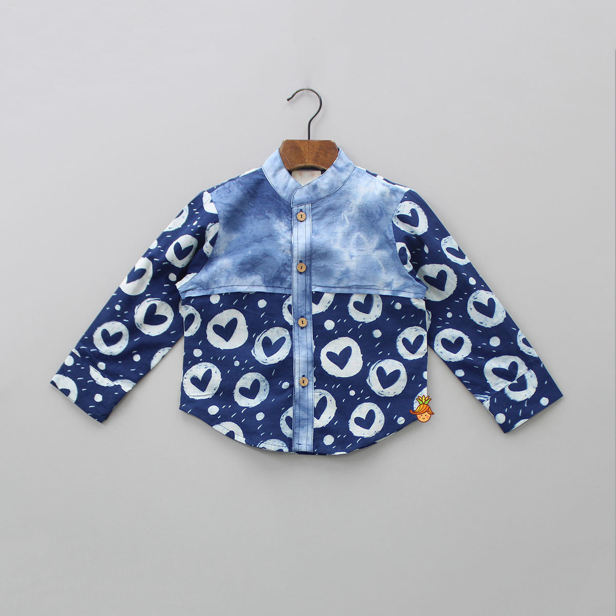 Heart Printed Shaded Shirt