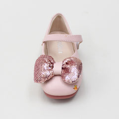 Sequins Bow Pink Bellies