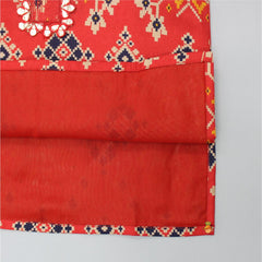 Pre Order: Patola Printed Threadwork Embroidery Kurta