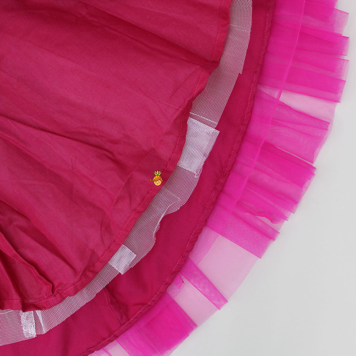 Swirly One Shoulder Frilled Gown
