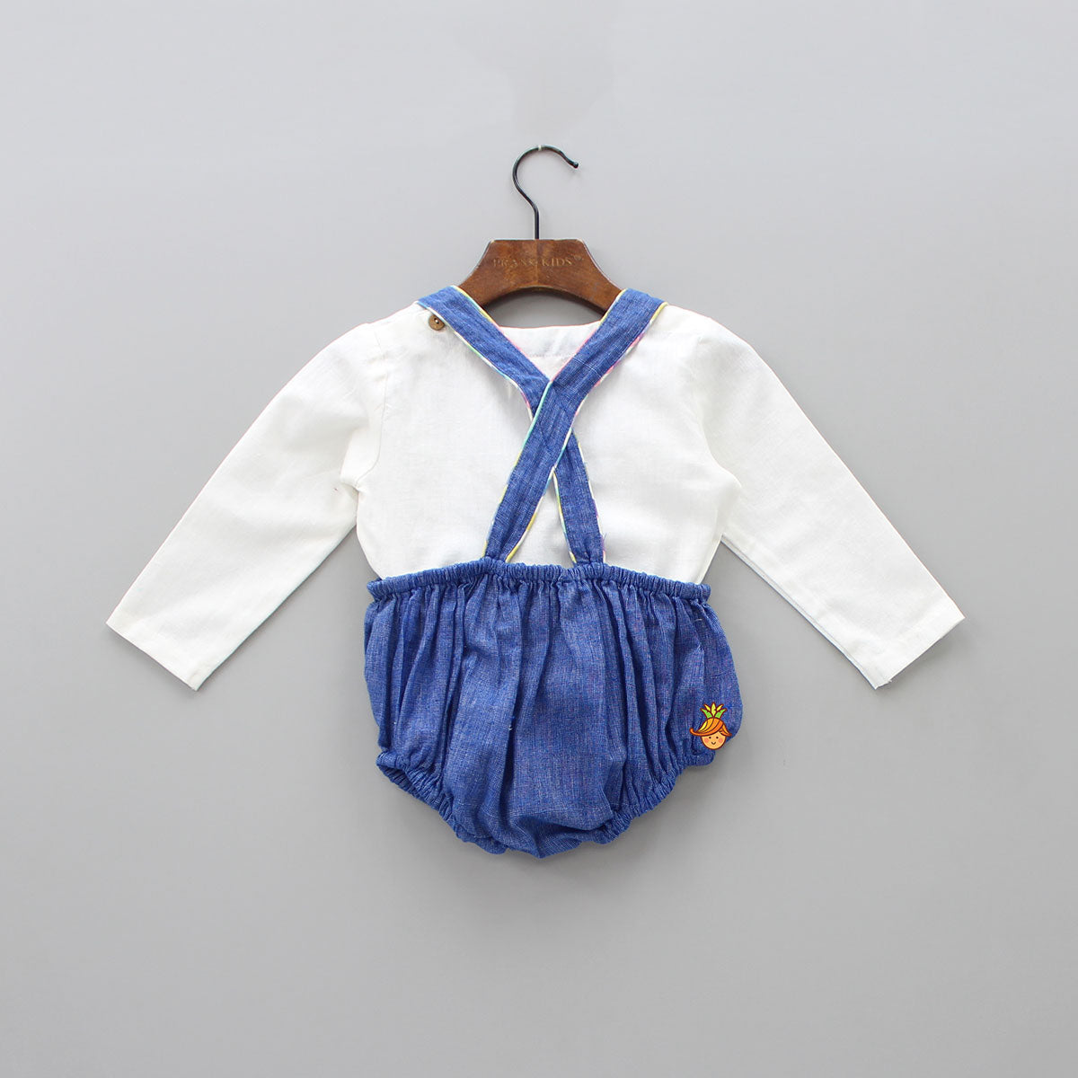 Cute Dungaree Style Bodysuit Set
