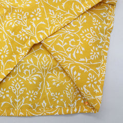 Hand Block Printed Mustard Yellow Shirt