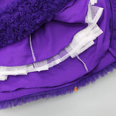 Pre Order: Gorgeous Oversize Bowie Ruffled Purple Gown