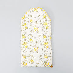 Kite Shaped Wildflowers Printed Yellow Baby Wrap