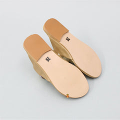 Multicolour Floral Printed Slip On Kolhapuri Flats