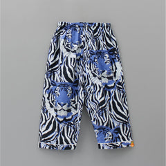 Pre Order: Tiger Printed Multicolour Sleepwear