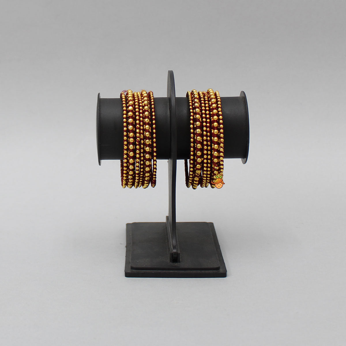 Maroon Hand Woven Silk Thread Bangles
