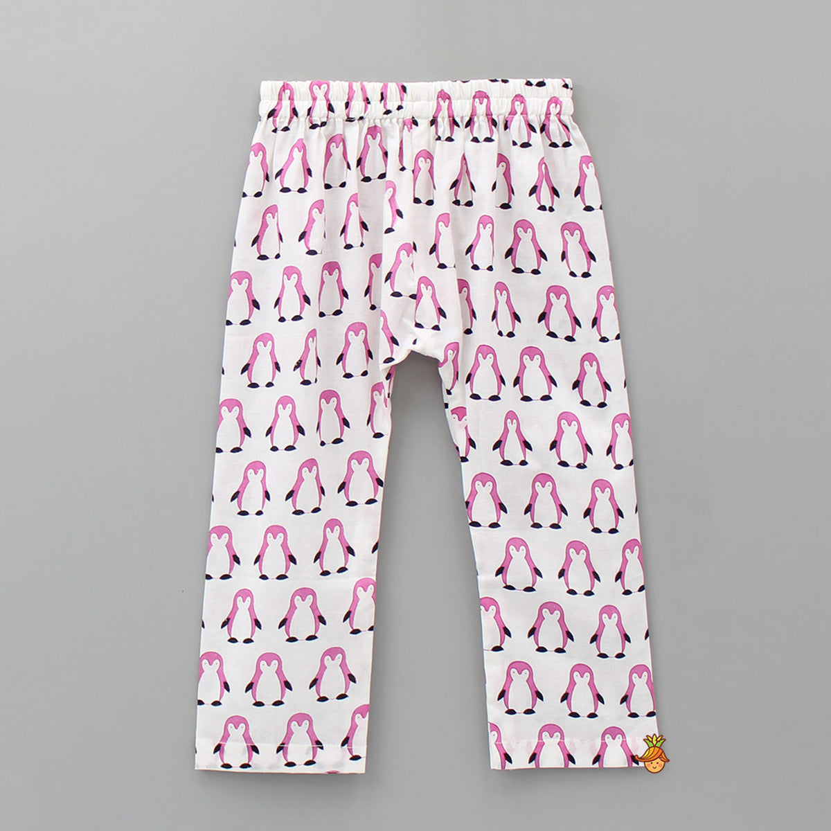 Penguin Printed Pink And White Sleepwear