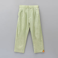 Pre Order: Green Elasticated Hem Shirt And Pant