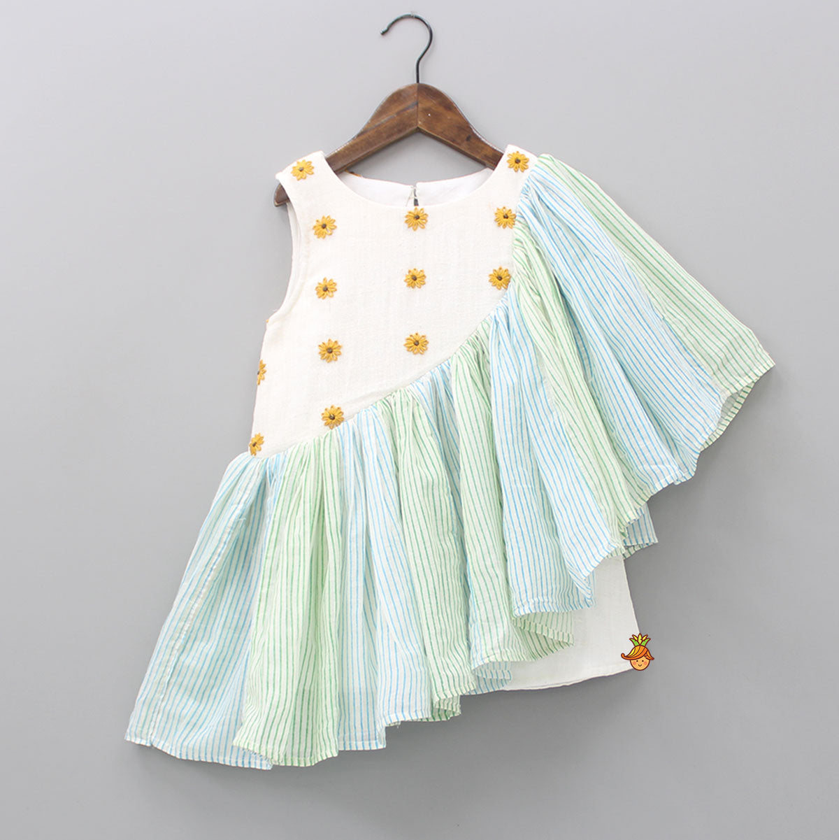 Pre Order: Gorgeous Ruffle Cape Style Dress