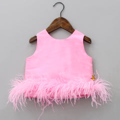Pre Order: Playful Pink Top With Skirt Style Shorts