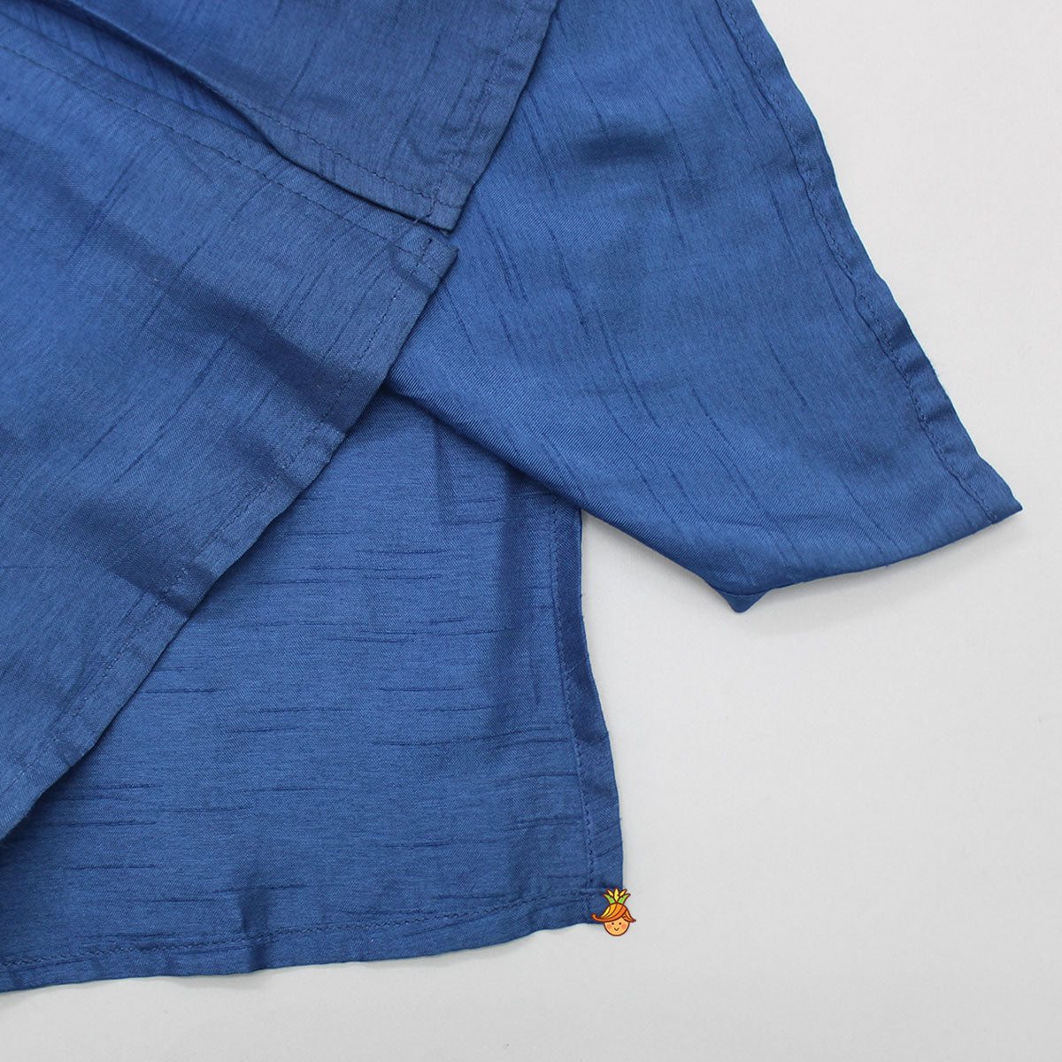 Silk Kurta With Lotus Embroidered Jacket And Pyjama