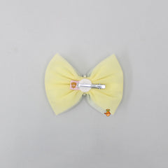 Pre Order: Yellow And Blue Net Dual Bowie Hair Clip