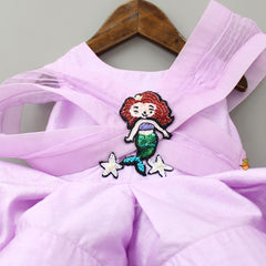 Pre Order: Mermaid Embroidered Yoke Frilled Bottom Dress