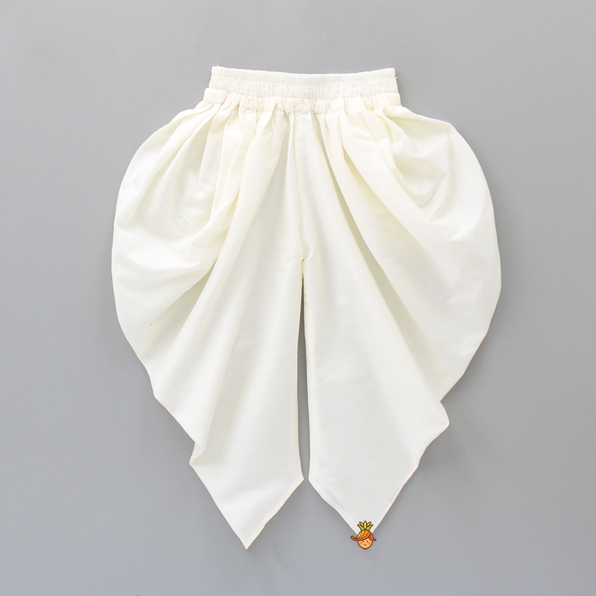 Sequins Embroidered High Low Kurta With Dhoti