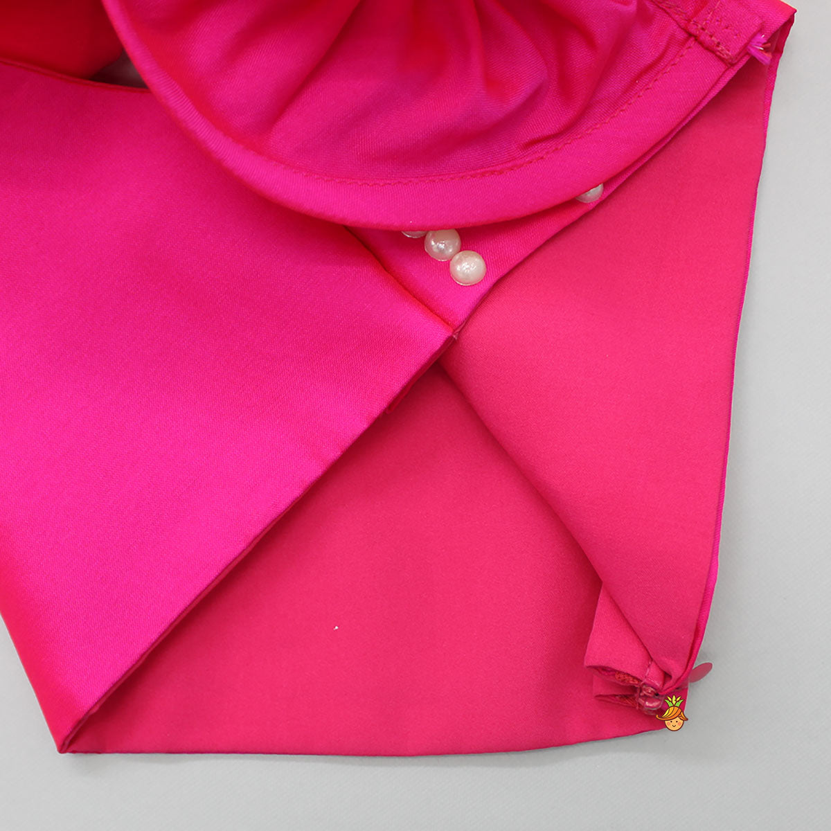 One Shoulder Swirl Enhanced Pink Top With Palazzo