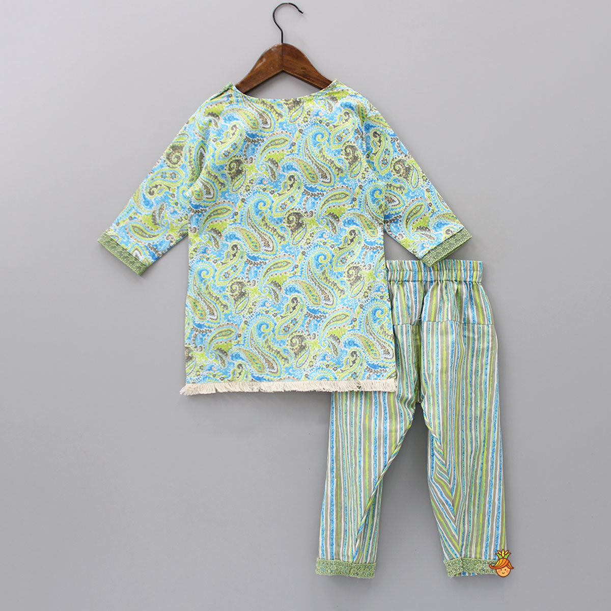 Multicolour Motifs Printed Kurti And Pant