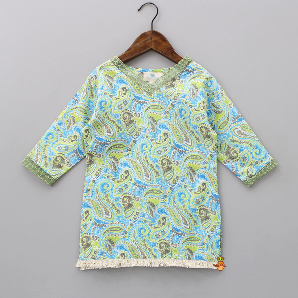Multicolour Motifs Printed Kurti And Pant