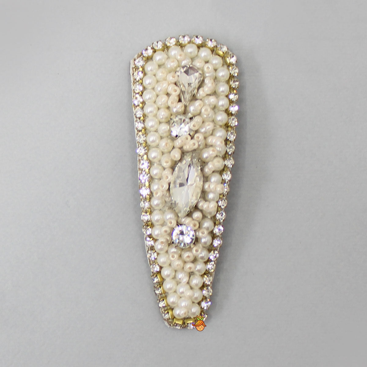 Glamorous Off White Hair Clip