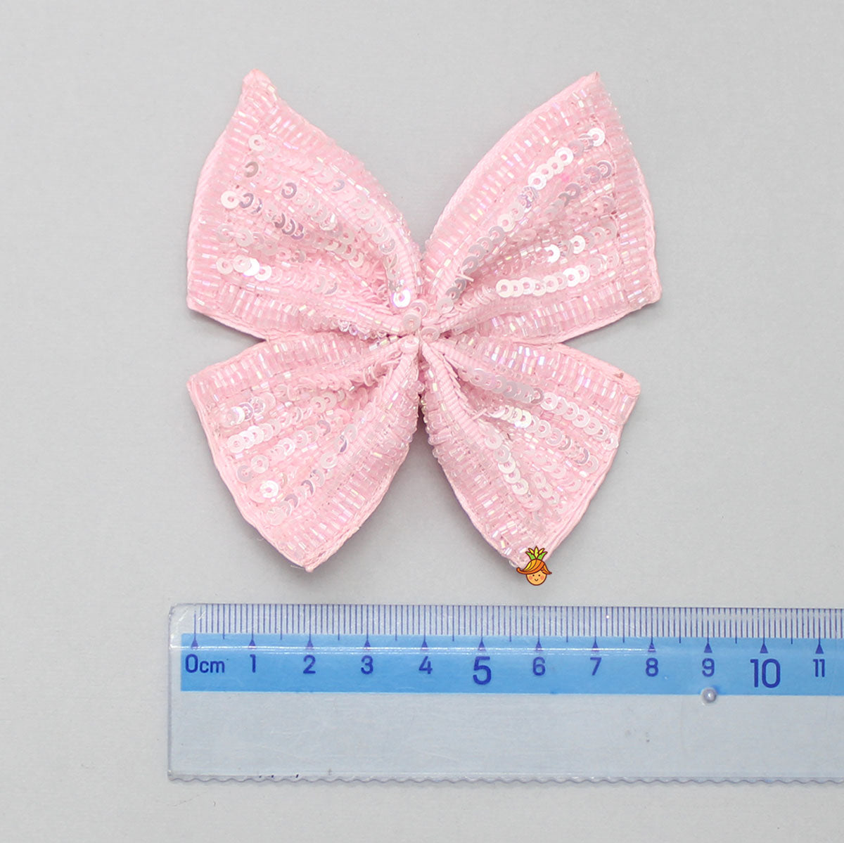 Elegant Pink Sequins Embroidered Hairclip