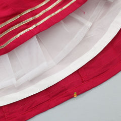 Pre Order: Anarkali With Floral Printed Jacket And Net Dupatta