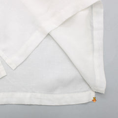 Pre Order: Top With Train Embroidered Back And Printed Pyjama