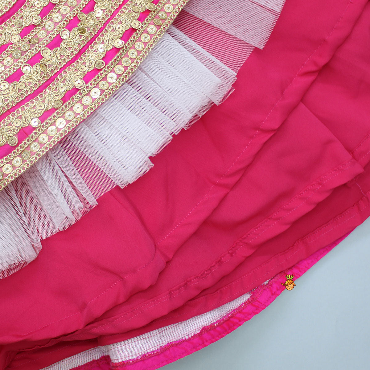 Dazzling Halter Neck Top With Sequins Work Lehenga And Dupatta
