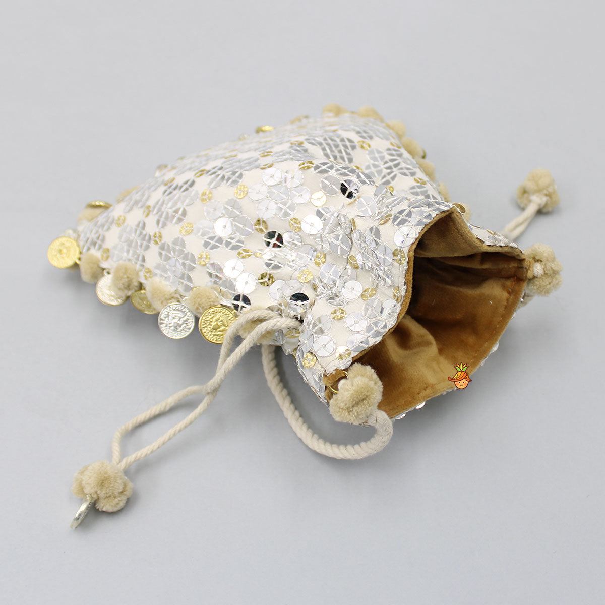 Dazzling Sequins Embellished Potli Bag
