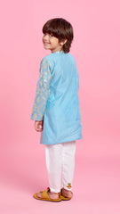 Zari Brocade Embroidered Stylish Kurta And Pyjama