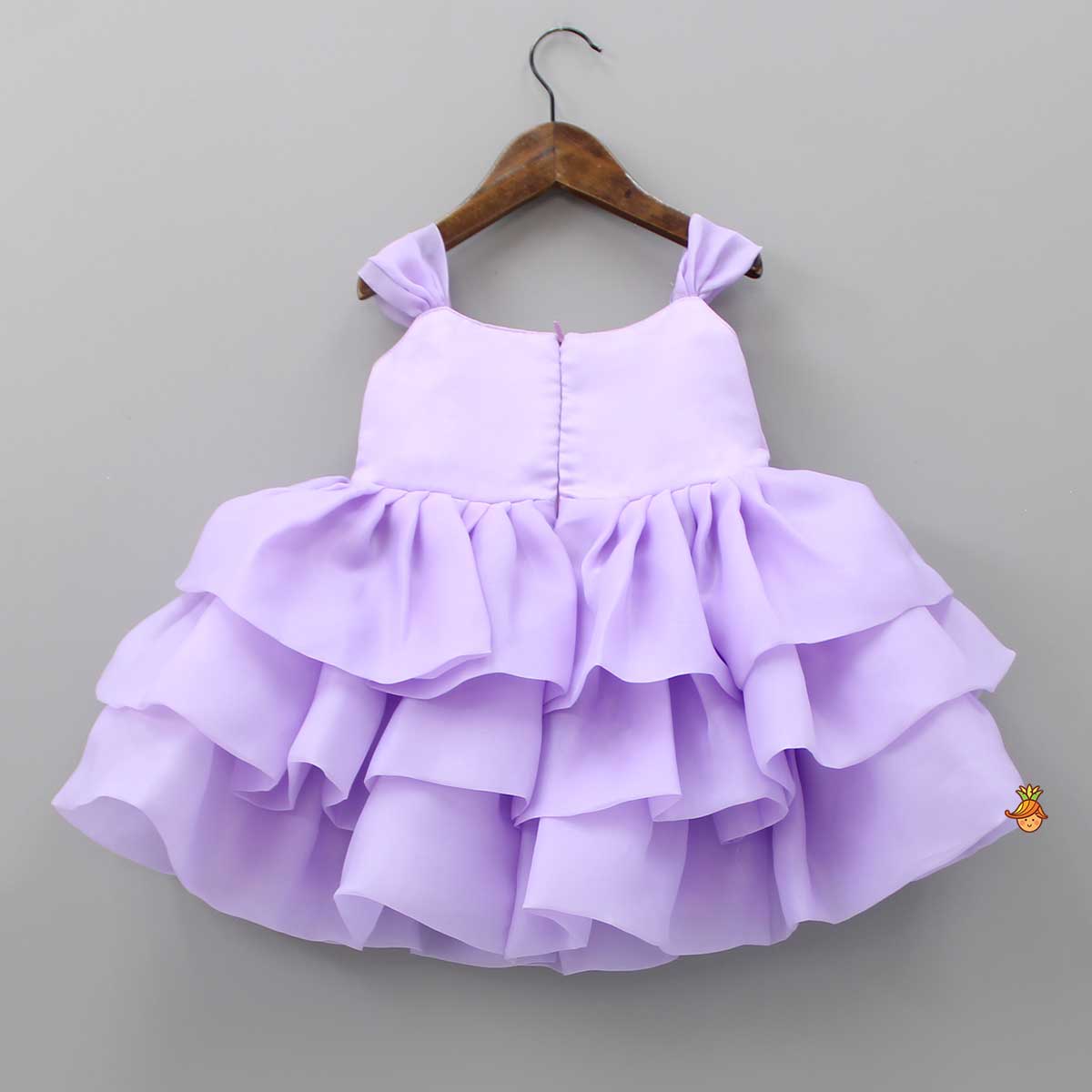 Adorable Yoke Embroidered Layered Dress
