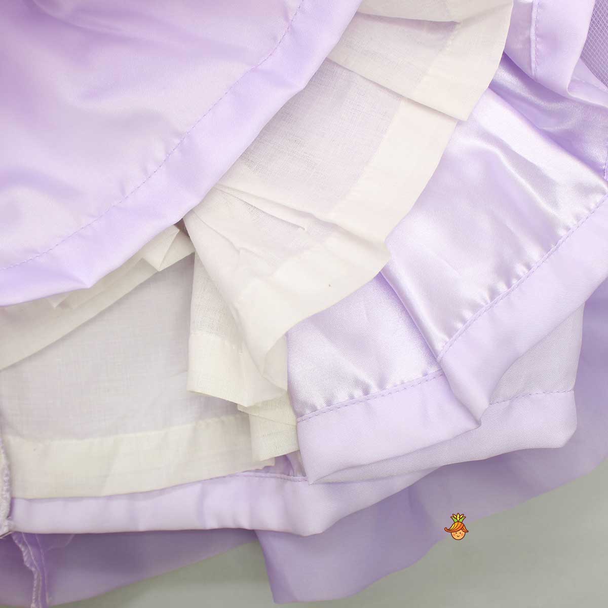 Adorable Yoke Embroidered Layered Dress